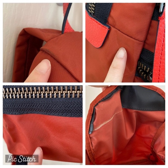 $198 Marc By Marc Jacobs Domo Arigato Packrat Orange Nylon Backpack - Picture 10 of 10